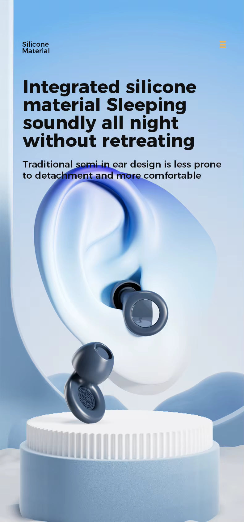 Quiet Ear Plugs – 27dB Noise Reduction | Comfortable Silicone for Sleep, Travel & Focus