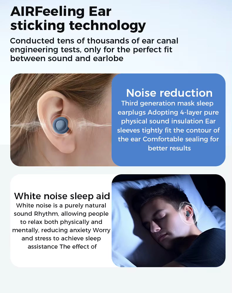 Quiet Ear Plugs – 27dB Noise Reduction | Comfortable Silicone for Sleep, Travel & Focus