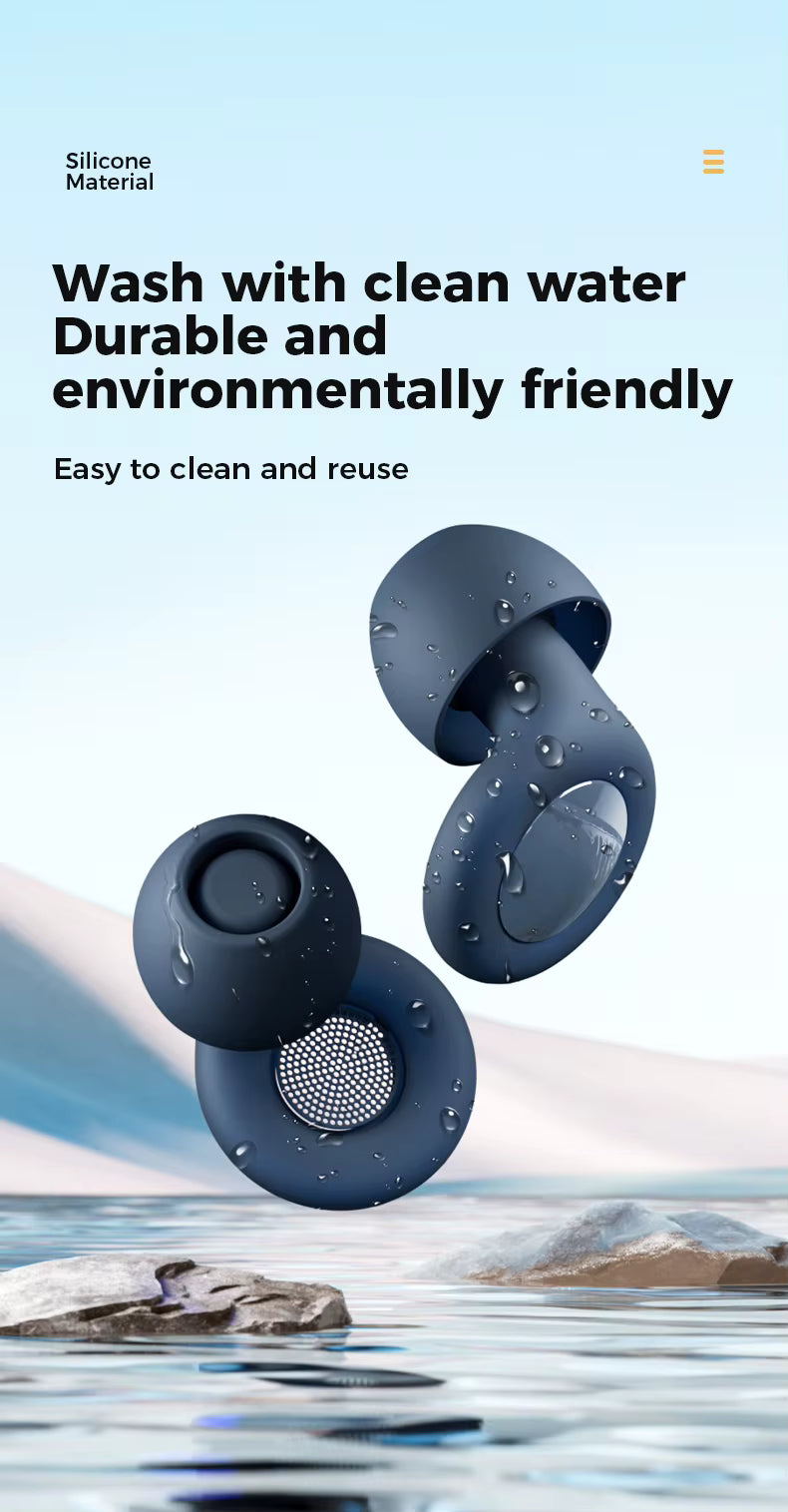 Quiet Ear Plugs – 27dB Noise Reduction | Comfortable Silicone for Sleep, Travel & Focus