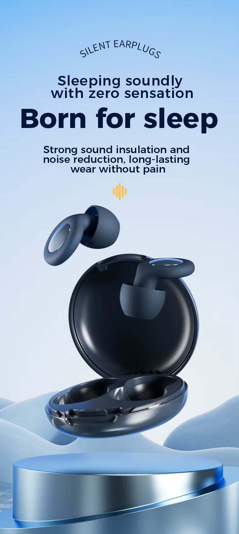 Quiet Ear Plugs – 27dB Noise Reduction | Comfortable Silicone for Sleep, Travel & Focus